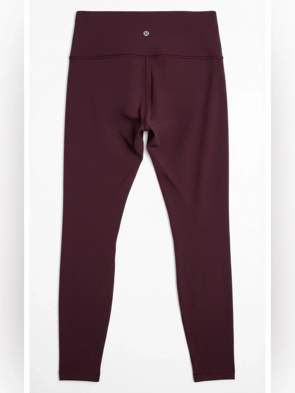 Lululemon Sz 8 High-Rise Wine Lux Soft Leggings Key Pocket 27” Long | EUC